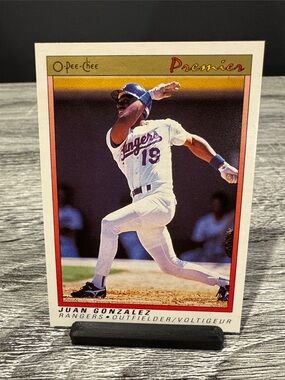 MLB | O-Pee-Chee Premier Baseball #54: Texas Rangers: Juan Gonzalez (1991)